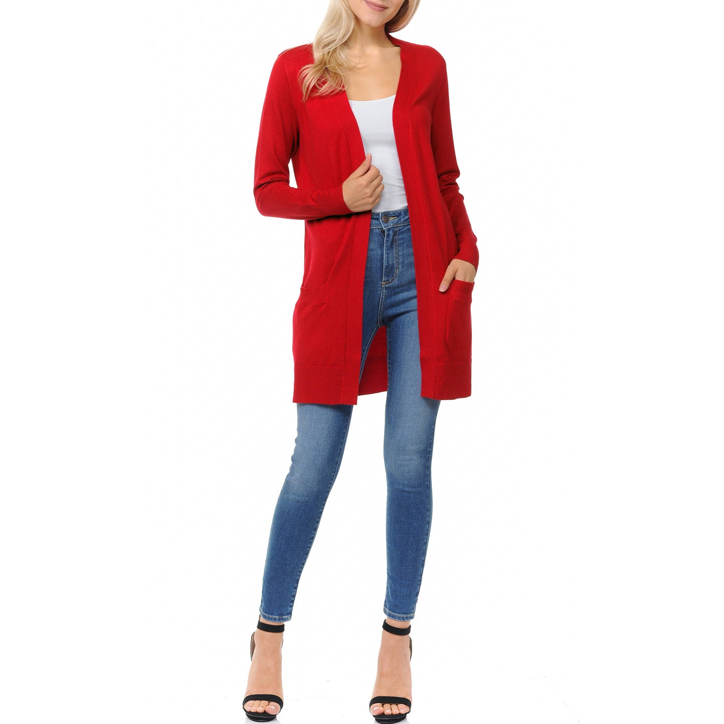 Riley Cardigan in Red