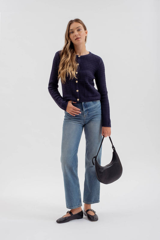 The Jackie Cardigan in Navy