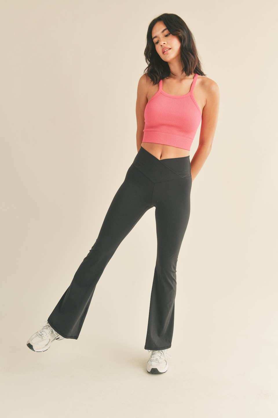 The Riley Flare Leggings in Black