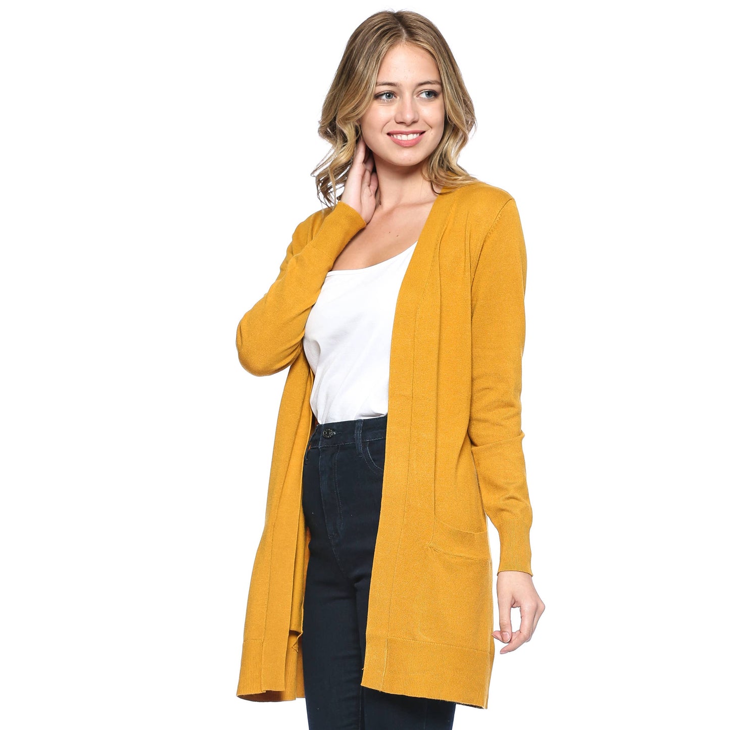 Riley Cardigan in Mustard