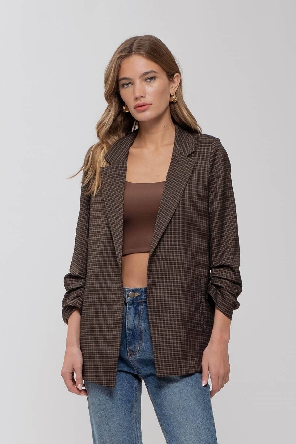 The Scottie Blazer in Dark Mocha