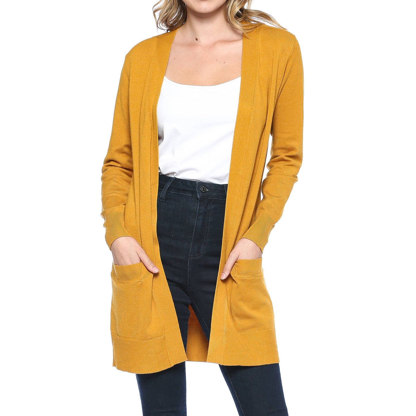 Riley Cardigan in Mustard