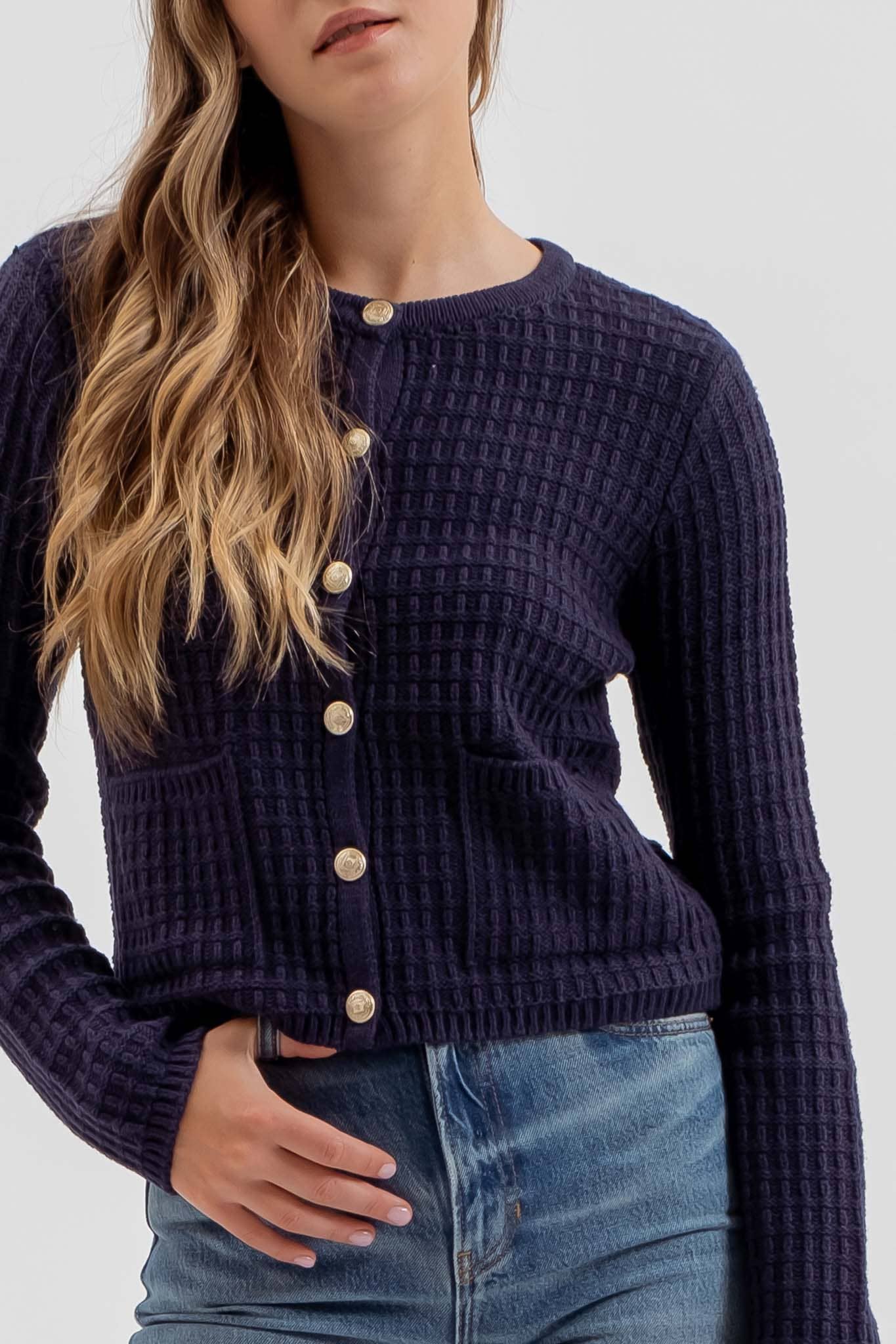 The Jackie Cardigan in Navy