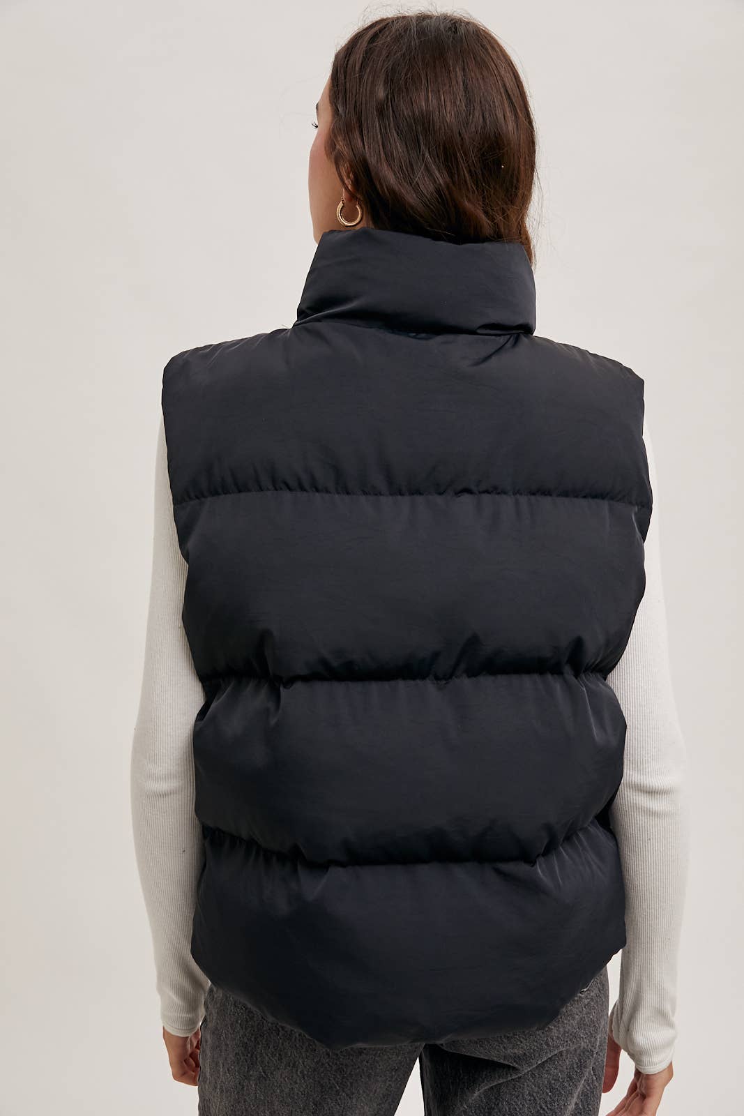 Chelsea Puffer Vest in Black