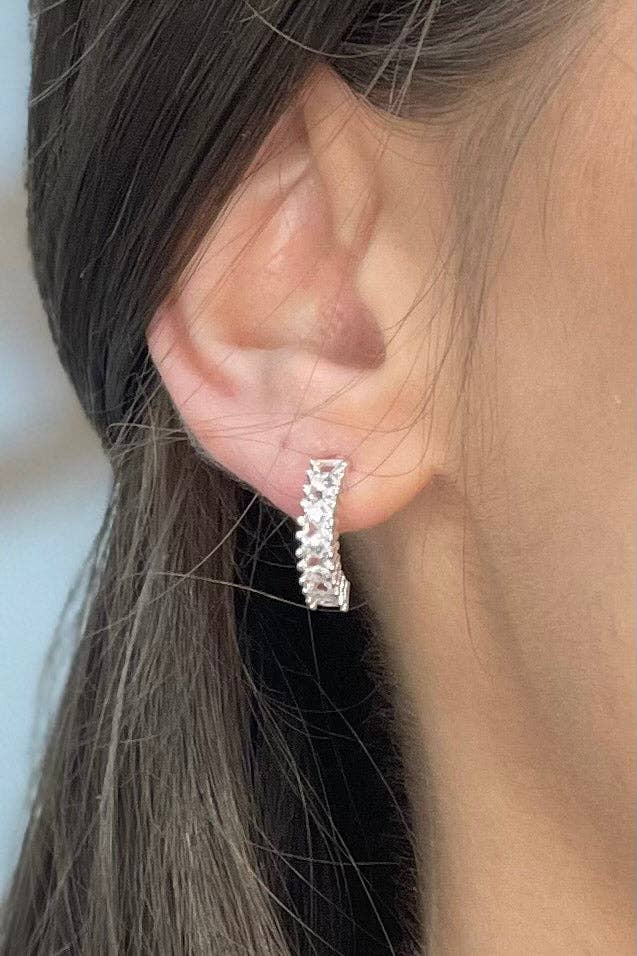 Asher Earrings in Silver