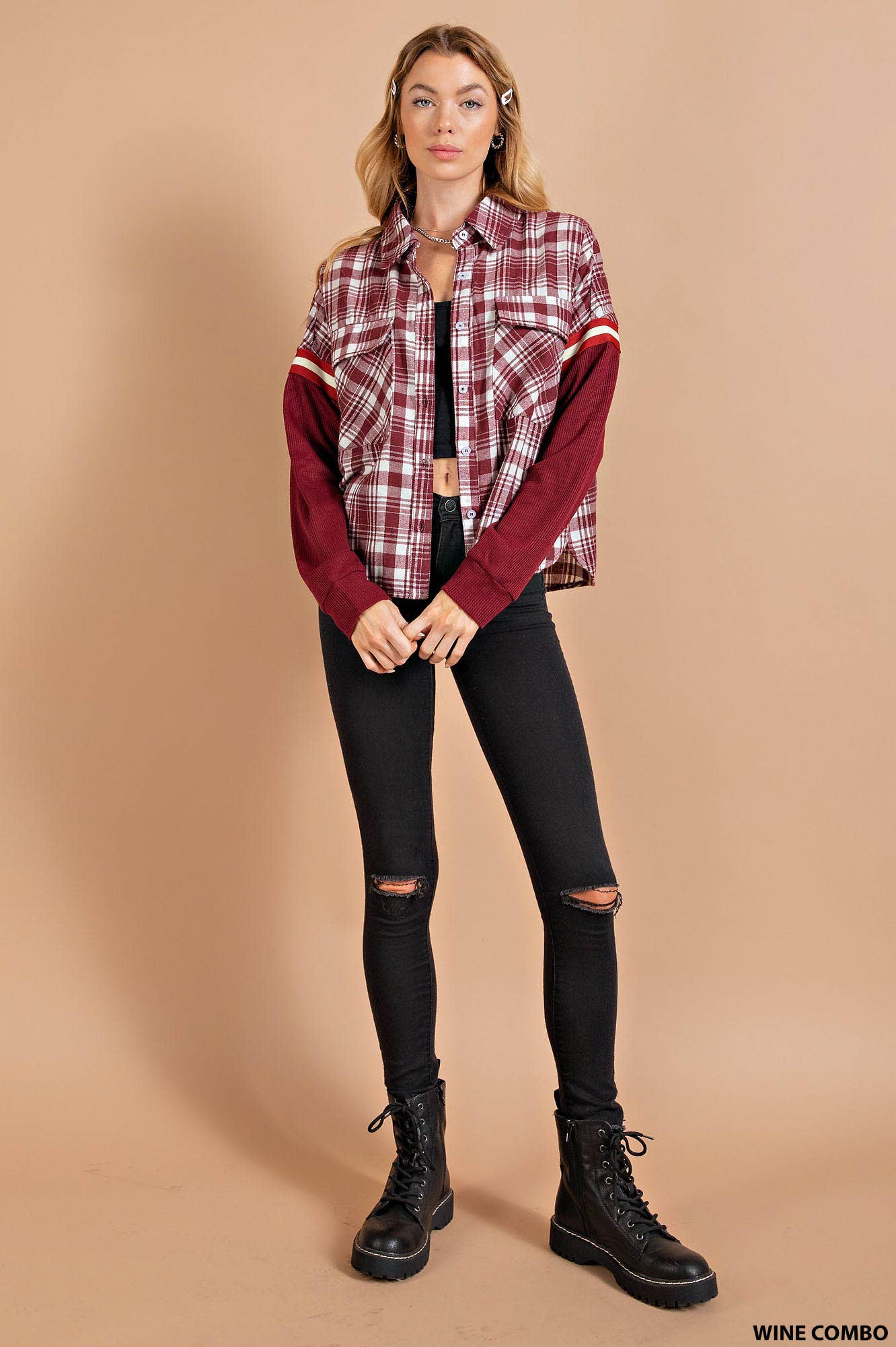 The Jenn Sporty Flannel Shirt