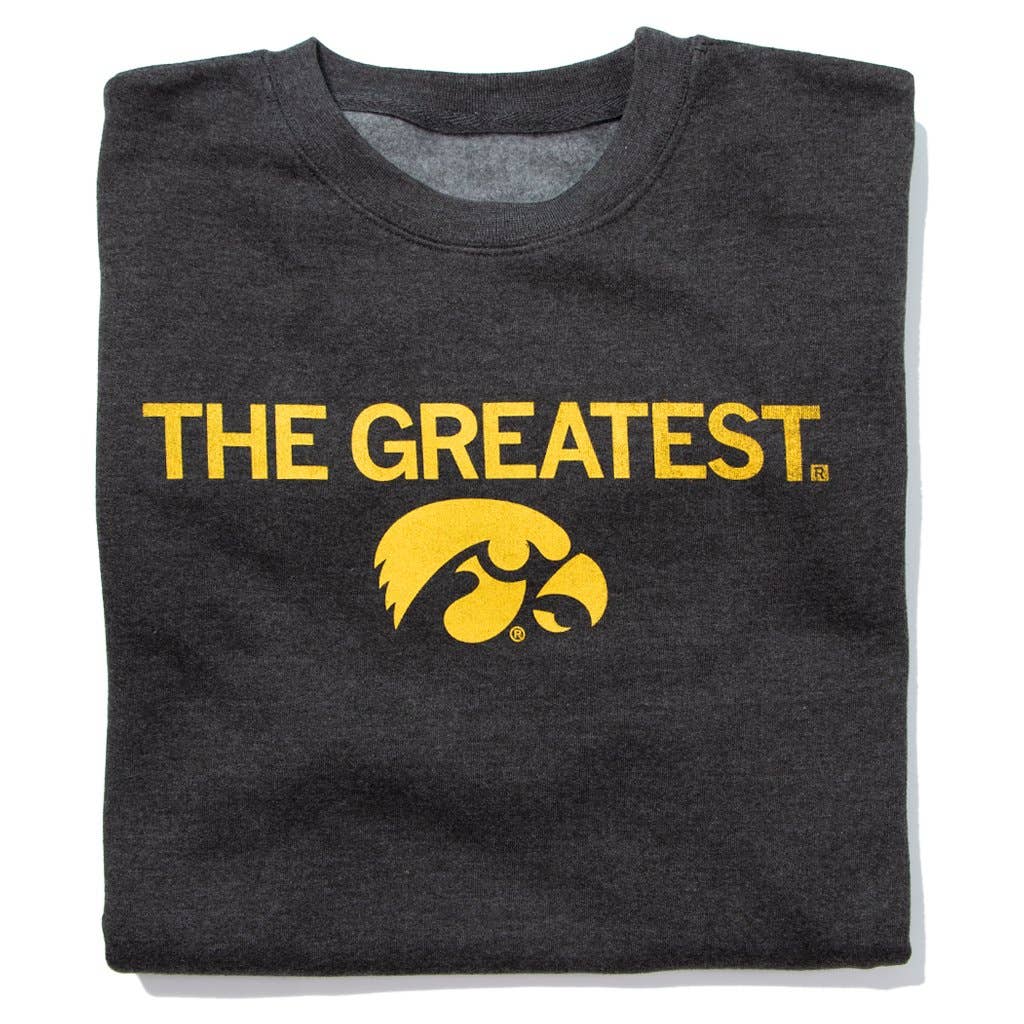 The Greatest Tigerhawk Crew Sweatshirt in Charcoal Heather by Raygun