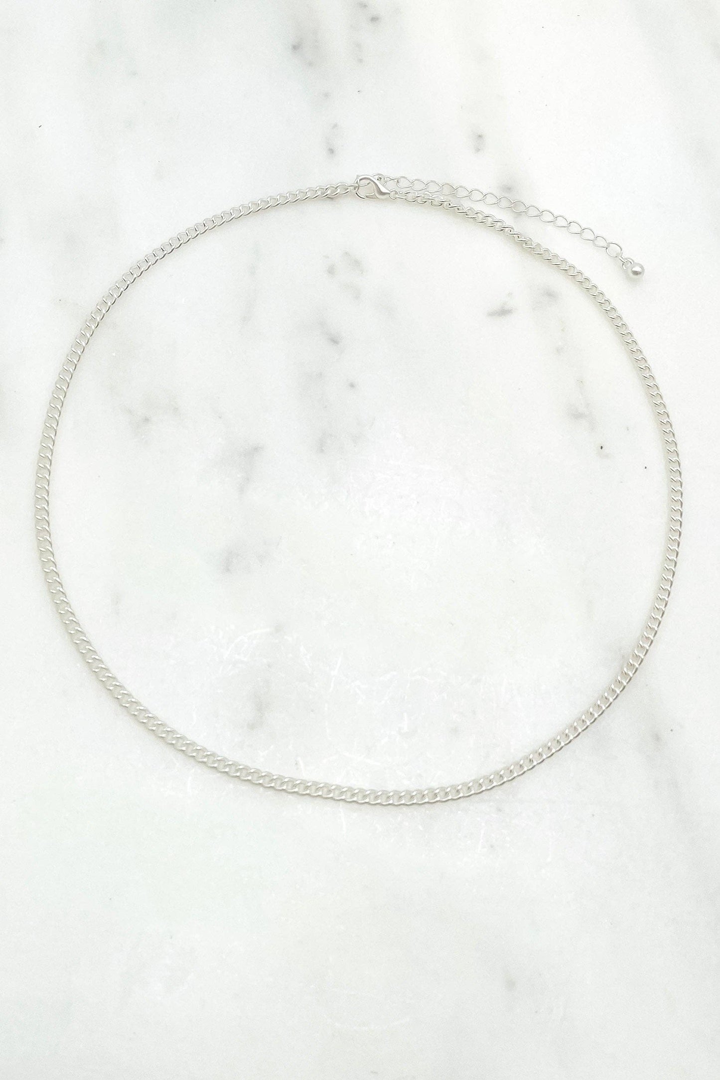 Lucy Necklace in Matte Silver