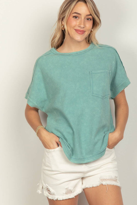 The Margo Top in Blue