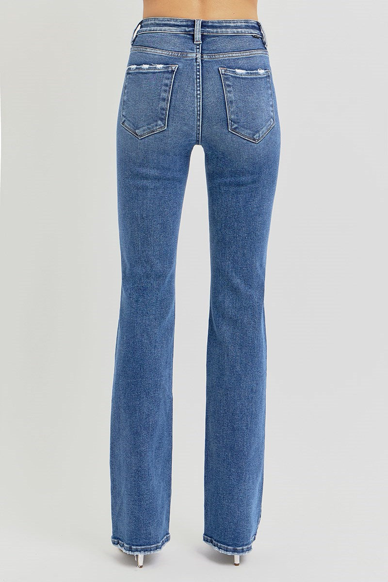 Tummy Control High Rise Straight Jeans by Risen