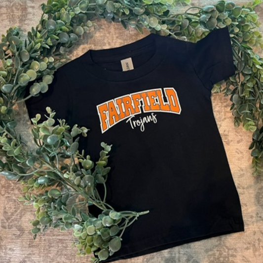 Fairfield Trojan T-Shirt in Black