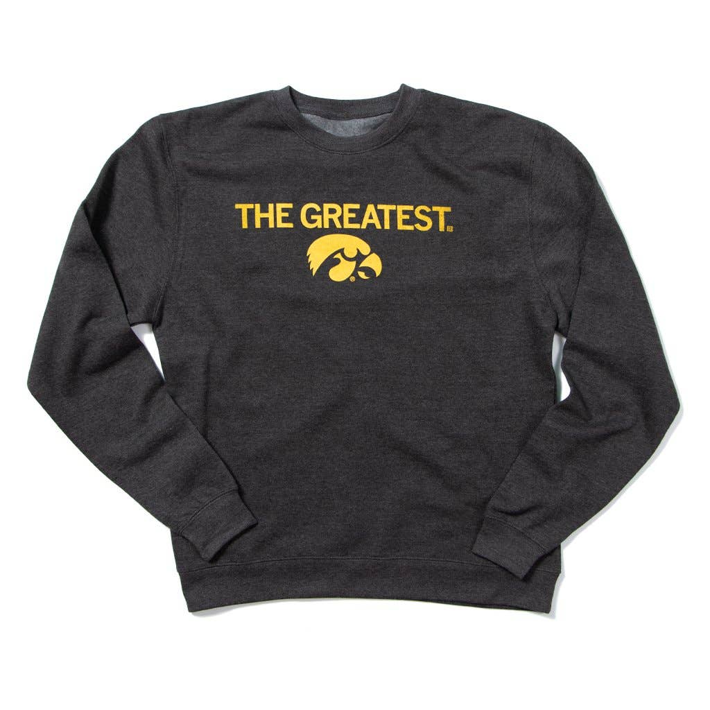 The Greatest Tigerhawk Crew Sweatshirt in Charcoal Heather by Raygun