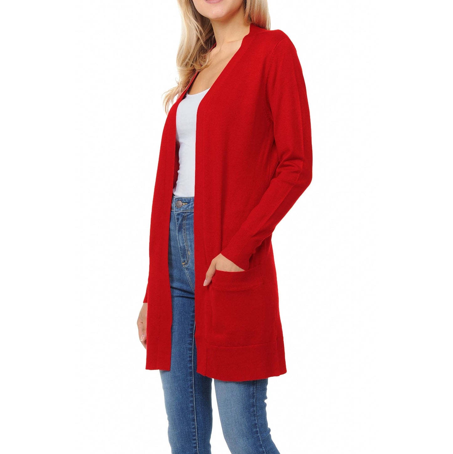 Riley Cardigan in Red