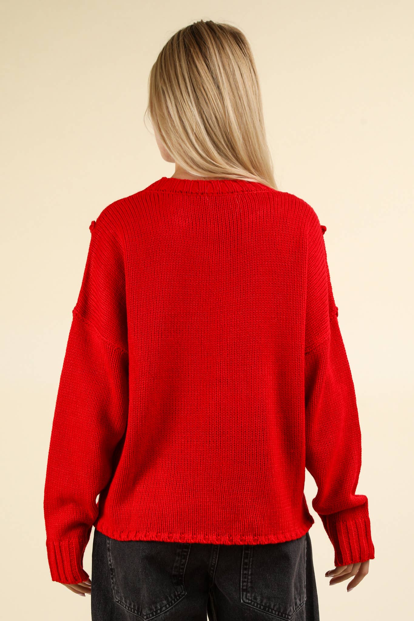 The Cindy Sweater in Red