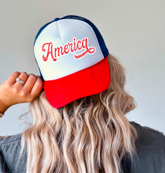 America Trucker Hat 4th of July